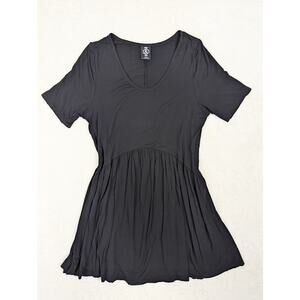 Agnes & Dora Women's Size Medium Muse Top Long Blouse Black